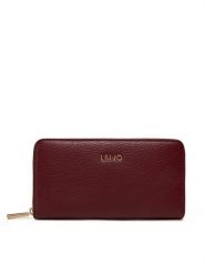 Liu Jo Portfel Ecs Xl Zip Around AF5170 E0027 Bordowy. Czerwone portfele damskie Liu Jo, bez wzorów, ze skóry. Za 229.99 zł.