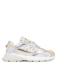 KARL LAGERFELD Sneakersy Orion KL65525 Srebrny. Szare obuwie sportowe damskie KARL LAGERFELD, ze skóry, bez zapięcia. Za 779.99 zł.