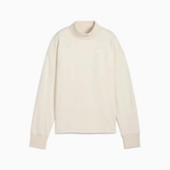Bluza sportowa damska Puma HER RELAXED CREW FL 68815287. Brązowe bluzy damskie Puma, m, bez wzorów, z bawełny, bez kaptura. Za 164.88 zł.