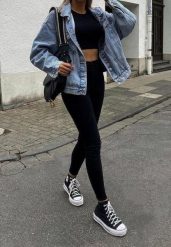 Czarne Legginsy Lepheilise. Czarne legginsy damskie Renee, s, bez wzorów, z dzianiny. Za 14.99 zł.
