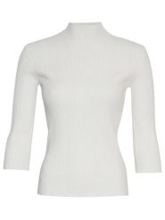 MOSS COPENHAGEN Sweter "Vendela Rachelle" w kolorze białym rozmiar: S/M. Białe swetry klasyczne damskie Moss Copenhagen, m, z wiskozy, bez kołnierzyka. Za 109.78 zł.