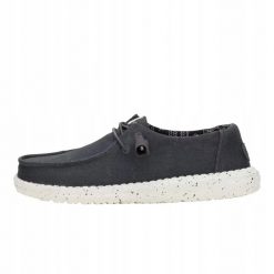HeyDude Damskie Mokasyny Wendy Stretch Canvas. Czarne mokasyny damskie Hey dude, z materiału, bez obcasa. Za 259.00 zł.