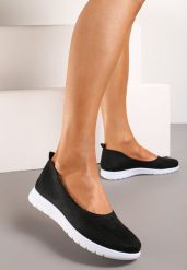 Czarne Płaskie Tenisówki Zdobione Cyrkoniami Lomadia. Czarne obuwie sportowe damskie Renee, bez zapięcia, tenisowe. Za 39.99 zł.