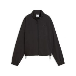 Kurtka Puma Pumatech Sense Relaxed Woven Jacket Damskie. Czarne kurtki sportowe damskie Puma, l, bez wzorów, z materiału, bez kaptura. Za 353.99 zł.
