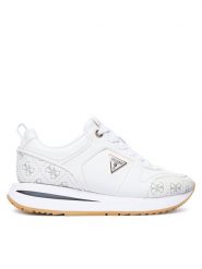 Guess Sneakersy FLTEVR ELE12 Biały. Białe obuwie sportowe damskie Guess, ze skóry, bez zapięcia. Za 544.99 zł.