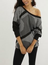 Milan Kiss Koszulka w kolorze czarno-szarym rozmiar: S. Czarne koszulki damskie Milan Kiss, s, bez wzorów, bez kołnierzyka, bez ramiączek. Za 139.87 zł.