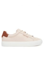Calvin Klein Sneakersy Vulc Lace Up Lth W/Sue Bt HW0HW02571 Beżowy. Brązowe obuwie sportowe damskie Calvin Klein, ze skóry, bez zapięcia. Za 339.99 zł.