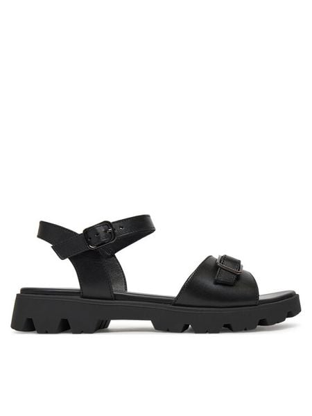 Lasocki Sandały GRD-3134-03 Czarny. Czarne sandały damskie Lasocki, bez wzorów, ze skóry, bez obcasa, na płaskiej podeszwie, bez zapięcia. Za 149.99 zł.