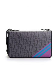 Trussardi Jeans Torebka "Vaniglia" | 75B00480 | Vaniglia Shoulder Bag | Kobieta | Grafitowy. Szare torebki klasyczne damskie TRUSSARDI, z jeansu, bez dodatków. W wyprzedaży za 229.00 zł.