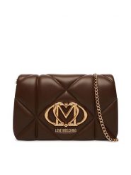 LOVE MOSCHINO Torebka JC4043PP1PLC0300 Brązowy. Brązowe torebki wieczorowe damskie Love Moschino, bez wzorów, ze skóry, bez dodatków. Za 789.99 zł.