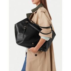 Torebka Beverly Hills Polo Club. Czarne shopper bag Beverly Hills Polo Club, bez dodatków. Za 229.99 zł.