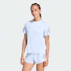 Koszulka adi365 CLIMACOOL. Niebieskie koszulki damskie Adidas, bez wzorów, bez kołnierzyka, bez ramiączek. Za 149.00 zł.
