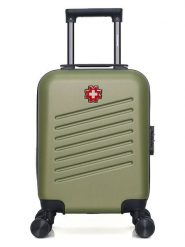 SWISS KOPPER Walizka "Zurich" w kolorze khaki - 32 x 42 x 20 cm rozmiar: onesize. Brązowe walizki SWISS KOPPER, bez wzorów, z materiału. Za 108.99 zł.