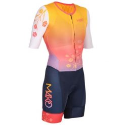 Krótkie kombinezon triathlonowy damski Mako Trifonction Pro. Brązowe kombinezony damskie MAKO, xs, bez wzorów, sportowe, bez kołnierzyka, bez ramiączek, krótkie. Za 893.50 zł.