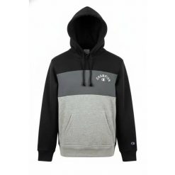 Czarna bluza Champion z regulowanym kapturem i kieszenią. Czarne bluzy damskie Champion, xl, bez wzorów, z materiału. Za 329.10 zł.