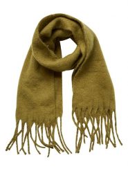 MOSS COPENHAGEN Szal "Allona" w kolorze oliwkowym - 230 x 50 cm rozmiar: onesize. Zielone szaliki damskie Moss Copenhagen, bez wzorów, z materiału. Za 118.56 zł.