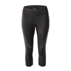Legginsy 3/4 Damskie Trening Nukia. Czarne legginsy damskie IQ, xs, bez wzorów, z elastanu. Za 136.90 zł.