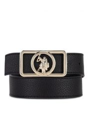 U.S. Polo Assn. Pasek AIUXT2566WBK Czarny. Czarne paski damskie U.S. Polo Assn., bez wzorów, ze skóry. Za 149.99 zł.