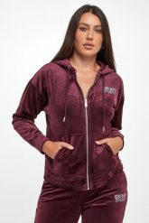 Bluza damska welurowa DKNY. Bluzy damskie DKNY, m, bez wzorów, z weluru, bez kaptura. W wyprzedaży za 285.35 zł.