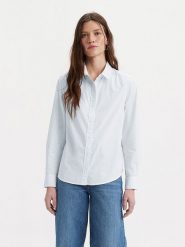 Levi's Koszula w kolorze białym rozmiar: XS. Białe koszule damskie Levi's, s, bez wzorów, z bawełny, bez kołnierzyka, bez ramiączek. Za 122.67 zł.