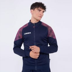 Kobieta Biegowa Kurtka Lekka Oddychająca Niebieska-Pomarańczowa Neon. Niebieskie kurtki damskie LEGEA, xl, bez wzorów, z bawełny, bez kaptura. Za 136.00 zł.
