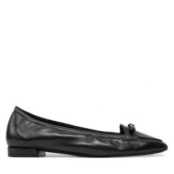 Baleriny Stuart Weitzman. Czarne balerinki damskie Stuart Weitzman, bez wzorów. Za 889.99 zł.