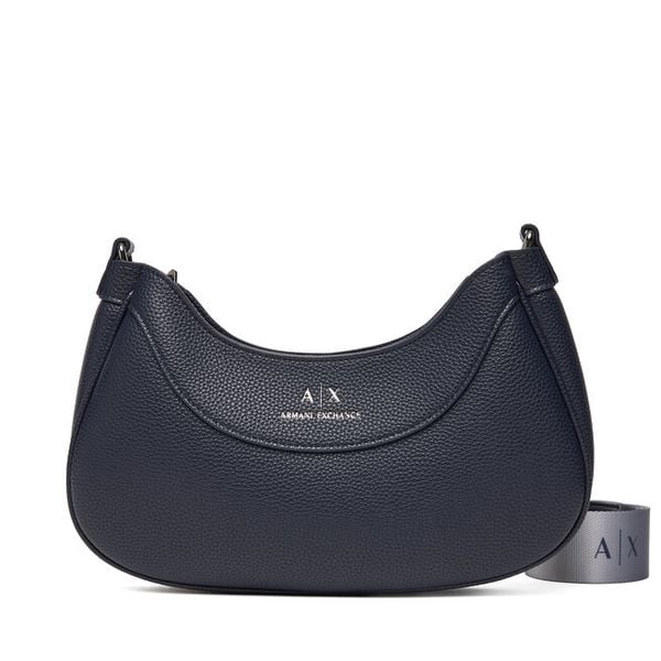 Torebka Armani Exchange. Niebieskie listonoszki damskie Armani Exchange, bez wzorów, bez dodatków. Za 569.99 zł.