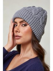 Soft Cashmere Czapka w kolorze szarym rozmiar: onesize. Szare czapki damskie Soft Cashmere, bez wzorów, z materiału. Za 78.99 zł.