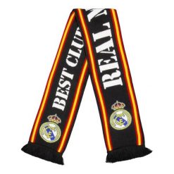 21St Dwustronny Szalik Z Dzianiny. Czarne szaliki damskie REAL MADRID, bez wzorów, z dzianiny. Za 236.99 zł.