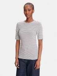 Calvin Klein T-Shirt LV044B232G Granatowy Regular Fit. Niebieskie t-shirty damskie Calvin Klein, m, bez wzorów, z bawełny, bez kołnierzyka. Za 119.99 zł.