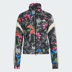 Bluza dresowa adidas x Farm Rio House of Tiro. Białe bluzy damskie Adidas, m, bez wzorów, z bawełny, bez kaptura. Za 349.00 zł.