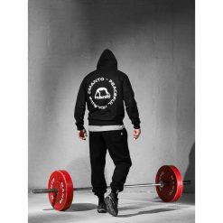 MANTO bluza z kapturem LABEL 25 REGULAR czarna. Czarne bluzy damskie MANTO, bez wzorów, z kapturem. Za 289.00 zł.