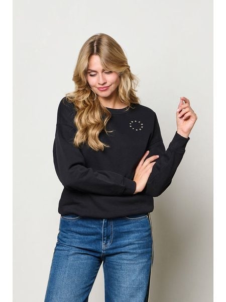 &Co Woman Bluza "Silya" w kolorze czarnym rozmiar: L. Czarne bluzy damskie &Co Woman, l, bez wzorów, bez kaptura. Za 154.95 zł.