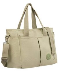 Nylonowy shopper damski - Peterson. Shopper bag Peterson, bez wzorów, z nylonu, duże, bez dodatków. Za 83.99 zł.