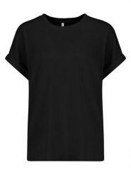 Sublevel Bluzka w kolorze czarnym rozmiar: M. Czarne bluzki damskie Sublevel, m, bez wzorów, bez kołnierzyka, bez ramiączek. Za 43.99 zł.