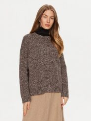 Weekend Max Mara Sweter Moxa 2425366252 Brązowy Oversize. Brązowe swetry klasyczne damskie Weekend Max Mara, l, z wełny, bez kołnierzyka. Za 509.99 zł.