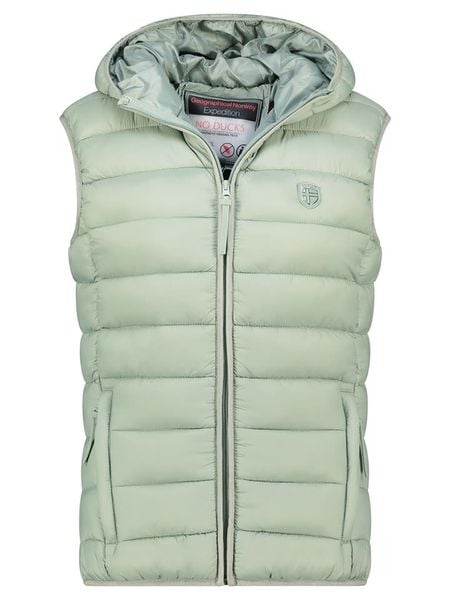 Geographical Norway Kamizelka pikowana "Vatikotal" w kolorze miętowym rozmiar: L. Zielone kamizelki damskie Geographical Norway, l, bez wzorów, bez kaptura. Za 113.63 zł.