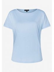 More & More Koszulka w kolorze błękitnym rozmiar: 34. Niebieskie bluzki damskie More & More, s, bez wzorów, z wiskozy, klasyczne, bez kołnierzyka, bez ramiączek. Za 47.94 zł.