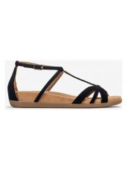 Unisa Skórzane sandały w kolorze czarnym rozmiar: 37. Czarne sandały damskie Unisa, bez wzorów, z otwartym noskiem, bez obcasa, bez zapięcia. Za 217.99 zł.