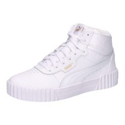 Puma Buty Carina 3.0 Mid 40145401. Białe obuwie sportowe damskie Puma, z syntetyku, bez zapięcia. Za 234.99 zł.