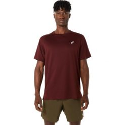 Koszulka Asics. Brązowe koszulki damskie Asics, bez wzorów, bez kołnierzyka, bez ramiączek. Za 166.00 zł.