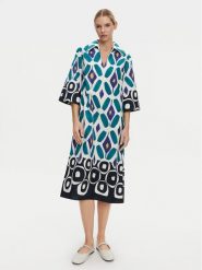 Luisa Spagnoli Sukienka codzienna Prudenza 542073 Kolorowy Loose Fit. Sukienki damskie Luisa Spagnoli, bez wzorów, z bawełny, bez ramiączek. Za 1,229.00 zł.
