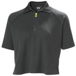 Damska koszulka polo z zamkiem błyskawicznym Helly Hansen Inshore. Brązowe koszulki damskie Helly Hansen, s, bez wzorów, bez kołnierzyka, bez ramiączek. Za 325.50 zł.