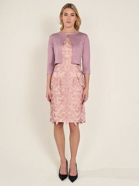 APART Bolerko w kolorze jasnoróżowym rozmiar: 42. Różowe swetry klasyczne damskie Apart, bez kołnierzyka. Za 105.14 zł.