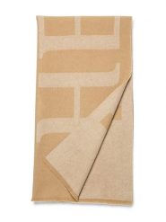 Hey Marly Wełniany szal "Signature" w kolorze jasnobrązowym - 200 x 55 cm rozmiar: onesize. Brązowe szaliki damskie Hey Marly, bez wzorów, z kaszmiru. Za 230.59 zł.