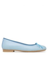 Hispanitas Baleriny HV263465 Niebieski. Niebieskie balerinki damskie Hispanitas, bez wzorów, ze skóry. Za 489.99 zł.