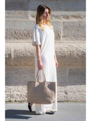 Maison héritage PARIS Skórzany shopper bag "Diccia" w kolorze szarobrązowym - 40 x 30 x 11 cm rozmiar: onesize. Brązowe shopper bag maison héritage PARIS, bez wzorów, z materiału, na ramię, bez dodatków. Za 298.95 zł.