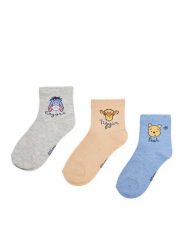 Winnie The Pooh Skarpety długie CEO-ACCCS-AW25-212WTP(3-PACK) Niebieski. Niebieskie skarpetki chłopięce Winnie The Pooh, bez wzorów, z bawełny. Za 29.99 zł.