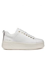 Geox Sneakersy D Spherica Ecub-2 D46WVA 00085 C1000 Biały. Białe obuwie sportowe damskie Geox, ze skóry, bez zapięcia. Za 299.99 zł.