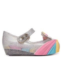 Baleriny Melissa. Czerwone baleriny dziewczęce Melissa, bez wzorów, bez obcasa, bez zapięcia. Za 199.99 zł.